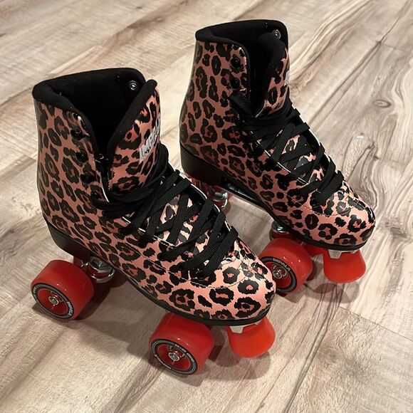 Impala leopard print Roller Skates new condition size 5 - Picture 5 of 10